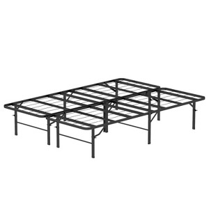 BestMassage 14 Inch Bed Frame High Metal Platform Bed Frame(Black) - 1 of 4