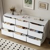 ORRD White 8-Drawer Dresser for Bedroom, 47.2" Long Clothing Storage Cabinet with Wide Top, Chest of Drawers for Living Room & Entryway - 3 of 4