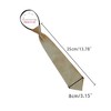 Allegra K Men's Pre Tied Formal Casual Zipper Solid Color Adjustable 8cm-wide Tie - 4 of 4