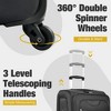 HDZNVF Softside Luggage Expandable 3 Piece Set Suitcase with Duffel Bag Upright Spinner Softshell Lightweight Luggage Travel Set - 3 of 4