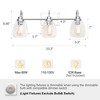 3/4/5/6 Light Bathroom Light Fixtures Chrome Vanity Light Fixtures Over Mirror Wall Mount Lighting Fixture - 4 of 4
