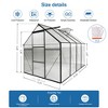VYNXARIA 6*8 FT Polycarbonate Greenhouse Raised Base and Anchor Aluminum Heavy Duty Walk-in Greenhouses for Outdoor Backyard in All Season - 4 of 4