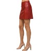Women's Faux Leather Mini Skirt - Fate - 4 of 4