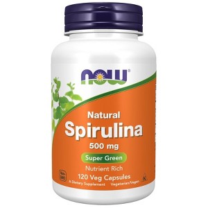 Spirulina 500mg by Now Foods  -  120 VegCap - 1 of 2