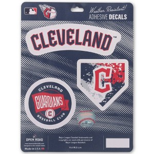 MLB Cleveland Guardians Sticker Decal - 3pk - 1 of 4