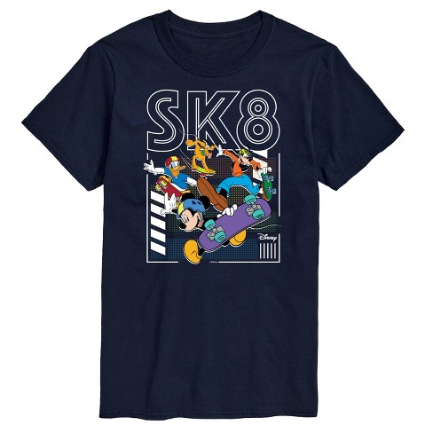 Men s Disney Standard Sports Short Sleeve Graphic T shirt Navy 3 X large Target