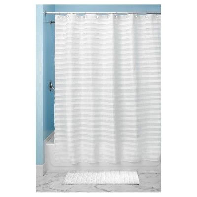 Tuxedo Shower Curtain White - iDESIGN