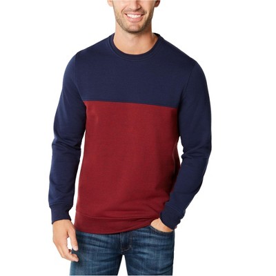 Club Room Mens Color Block Sweatshirt