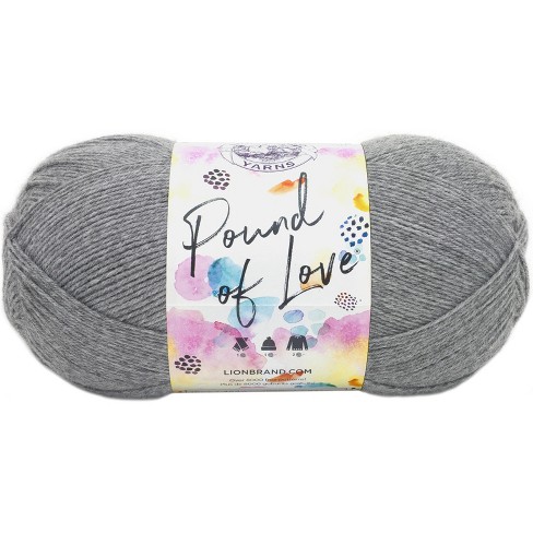Lion Brand Pound Of Love Yarn-Oxford Grey