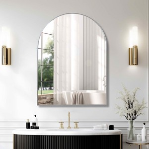 MAYEERTY Metal Framed Arched Bathroom Mirror for Wall - 1 of 4