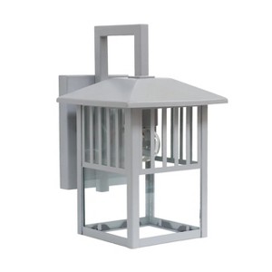 Chloe Lighting Frisco Transitional 1 Light Painted Nickel Outdoor Wall Sconce 11" Height - 1 of 4