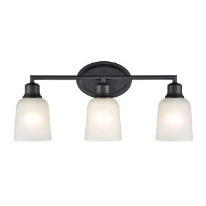 Millennium Lighting Amberle 3 - Light Vanity in  Matte Black - 1 of 1