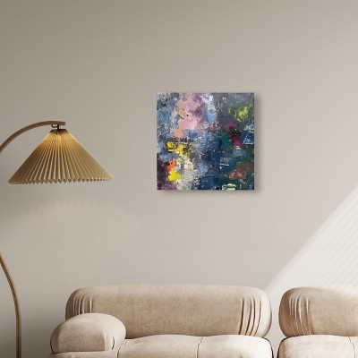 20" x 20" Multicolor Abstract Canvas Wall Art