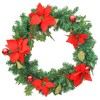 vidaXL Christmas Wreath Green, Silver, Red, White PVC 23.6 in diameter - Green & Red - 3 of 4