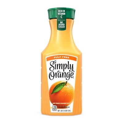 Simply Orange Pulp Free Juice - 52 fl oz