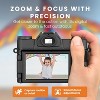 HOM 4K Digital Camera with Interchangeable Lens - 16x Digital Zoom, 3.0" Flip Screen, Autofocus & Wi-Fi Connectivity - 32 Micro SD Card Included - 4 of 4