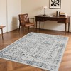 Vintage Washable Area Rug – Distressed Non-Slip Stain-Resistant Carpet for Living Room, Bedroom, Office - 3 of 4