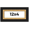 PosterPalooza | Panoramic Embellished Brown Picture Frame - UV Acrylic, Foam Board Backing, Hanging Hardware - 2 of 4