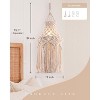 Aoibox Boho Plug-in Pendant Light with Macrame Shade, Hanging Lamp with Cord, On/Off Switch, Bohemian Fixture for Bedroom, Living Room - 4 of 4