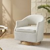 Eva Transition Upholstered Swivel Chair With Flared Arms | ARTFUL LIVING DESIGN - 3 of 4