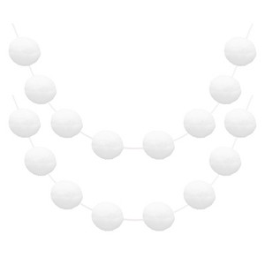 Unique Bargains Colorful Felt Ball Flexible Wear-resistant Pom Pom Garland 2 Pcs - 1 of 4