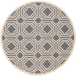 Courtyard CY6112 UV & Stain Resistant Non-Shedding Power Loomed Indoor/Outdoor Rugs - Safavieh - 1 of 3