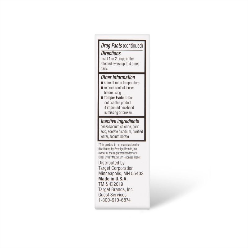 Red Eye Max Relief Drops - 0.5 fl oz - up &#38; up&#8482;, 4 of 6