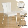 CAVINAS Modern PU Leather Dining Chairs with Foam Cushion and Metal Legs, 6-Piece Side Chair for Dining Room, Living Room - 3 of 4
