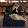 AENKYO Oversized Corduroy Sleeper Sofa Bed & Cloud Lounge Chair,2 Pillows | Boneless Upholstered Chaise for Living Room - 4 of 4