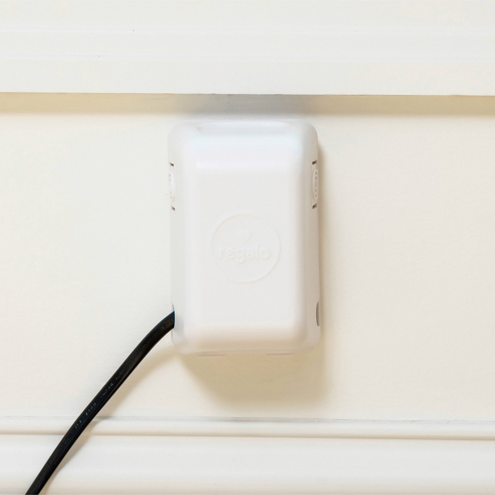 Regalo Home Safety White Outlet Cover Box Child Safety Includes Cover for Outlet or Light Switch - White