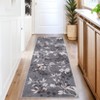 Washable Floral Leaf Print Area Rug for Living Room Bedroom, Large Non Slip Floor Carpet for Kitchen Dining Room - 4 of 4