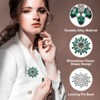 Unique Bargains Rhinestone Sunflower Brooch Pin - 3 of 4
