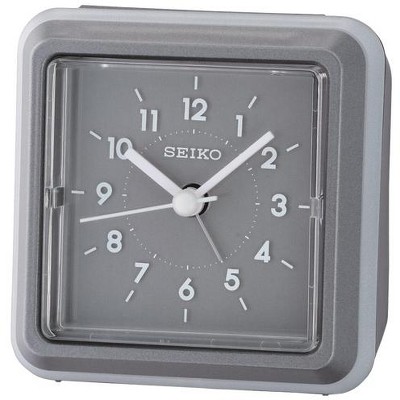 Seiko 3" Ena Bedside Alarm, Grey : Target