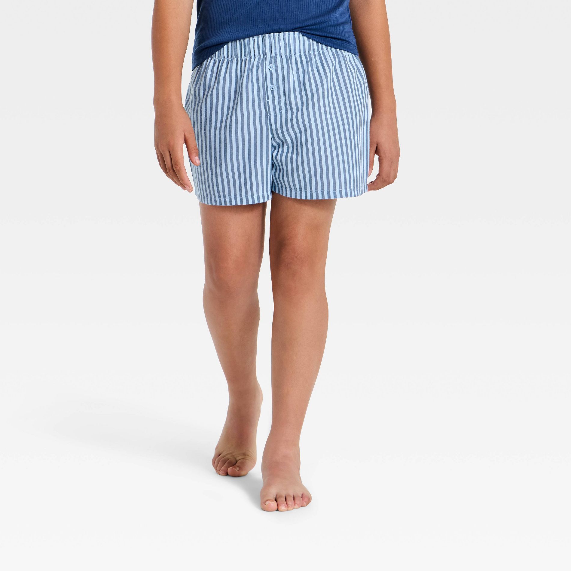 Girls' Poplin Boxer Pajama Shorts - art class™