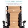 Best Choice Products Oversized Padded Zero Gravity Chair, Folding Outdoor Patio Recliner w/ Side Tray - 2 of 4