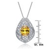 Guili Halloween Halloween Sterling Silver Gold And White Cubic Zirconia Pendant - 3 of 3