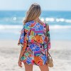 Women's Tropical Print Beach Romper - Cupshe - 4 of 4