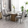 Modern Upholstered Dining Chairs Set of 2, Dining Chairs with High Back,Velvet Cushion Dining Chairs for Kitchen or Dining Room-Maison Boucle - 3 of 4