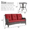 POCASSY 75" Wide Outdoor Patio Sofa with Cushions and Side Table - 2 of 4