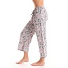 Just Love 100% Cotton Women's Capri Pajama Pants Sleepwear - Comfortable and Stylish - 2 of 3