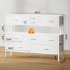 WOWLIVE 9 Dresser TV Stand with Charging Station and LED Lights, Entertainment Center for Living Room Bedroom - 3 of 4