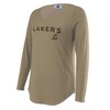 NBA Los Angeles Lakers Women's Long Sleeve Tonal Crew Neck T-Shirt - 3 of 4