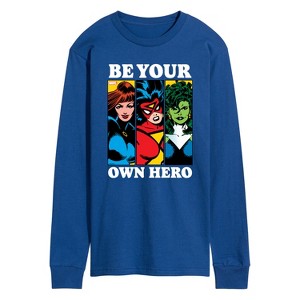 Men's - Marvel - Be Your Own Hero Long Sleeve Graphic T-Shirt - 1 of 4