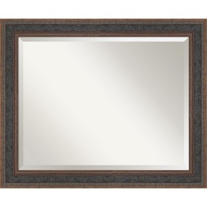 Amanti Art Attic Aged Beveled Wood Framed Bathroom Vanity Wall Mirror - 1 of 4