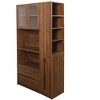 PDTEND 70.87" Freestanding Kitchen Pantry with 2 Glass Doors, 4 Pull-Out Shelves & 2 Drawers, Microwave Stand for Dining Room - 2 of 4