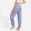 BABYYER Women's High Waisted Yoga Pants, Wide Leg Fake Drawstring Trousers, Casual Sweatpants with Pockets, Quick-Drying and Breathable - 3 of 4