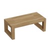 FUFU&GAGA Natural Large Dining Table with Open Frame Design,Spacious Surface for 6 - 8 People,Sturdy & Stylish for Gatherings & Daily Use - 2 of 4