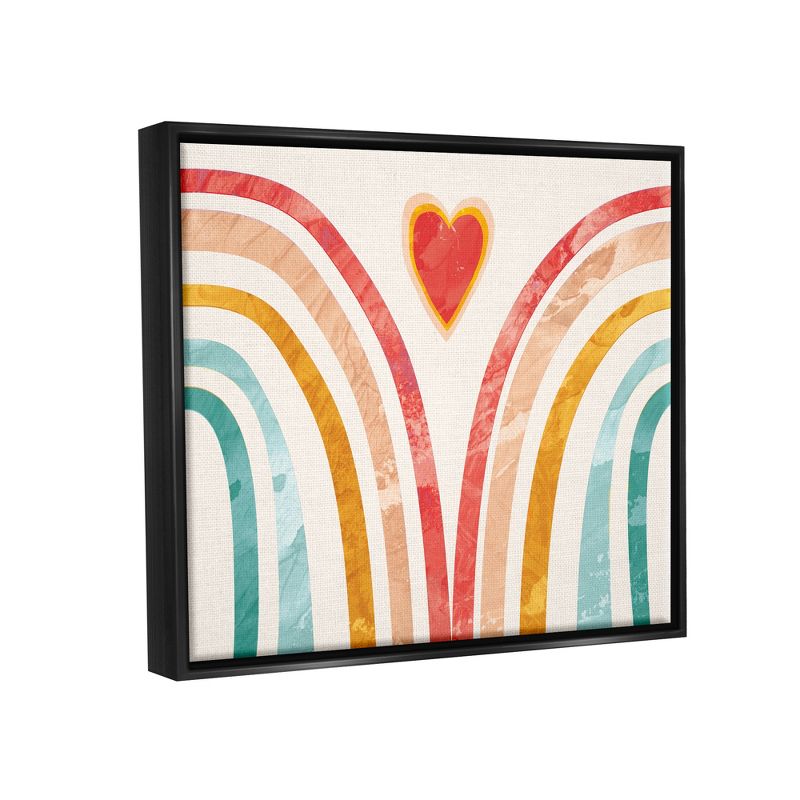 Stupell Industries Kids Paper Collage Rainbow Heart Design, 4 of 7