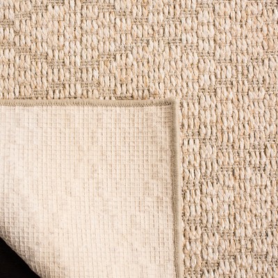 Beige Geometric Flat Woven Handmade Reversible 8' x 10' Area Rug