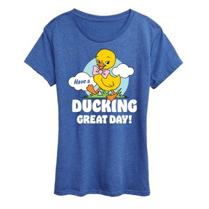 Women's - Instant Message - Ducking Great Day Short Sleeve Graphic T-Shirt - 1 of 4